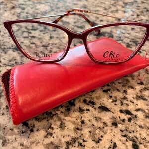 Chic Red Women's Glasses